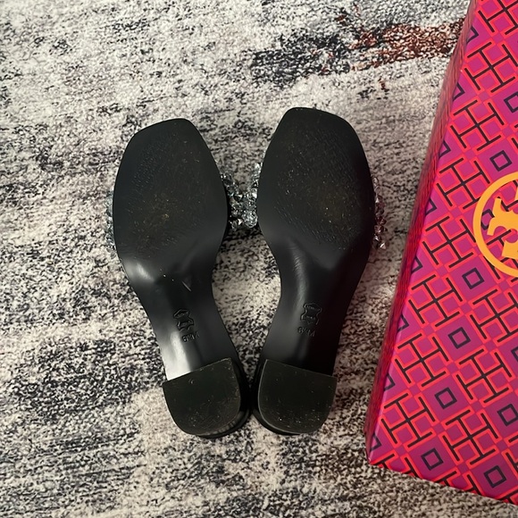 Crystal/satin Logan slide by TORY BURCH - Picture 5 of 8
